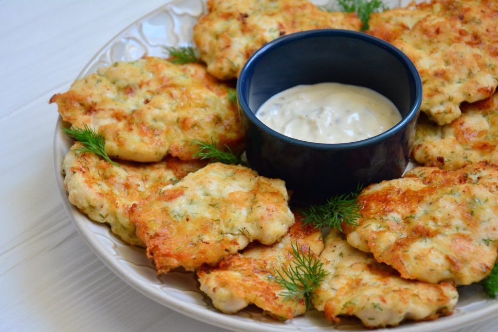 Куриные оладьи из рубленного филе